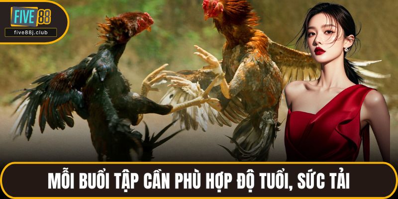 Mỗi buổi tập cần phù hợp độ tuổi, sức tải